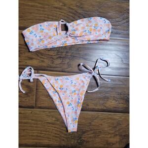 Swim mod summer beach floral print size M
